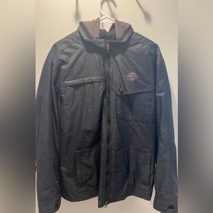 Harley Davidson 2 in 1 windbreaker sweatshirt L